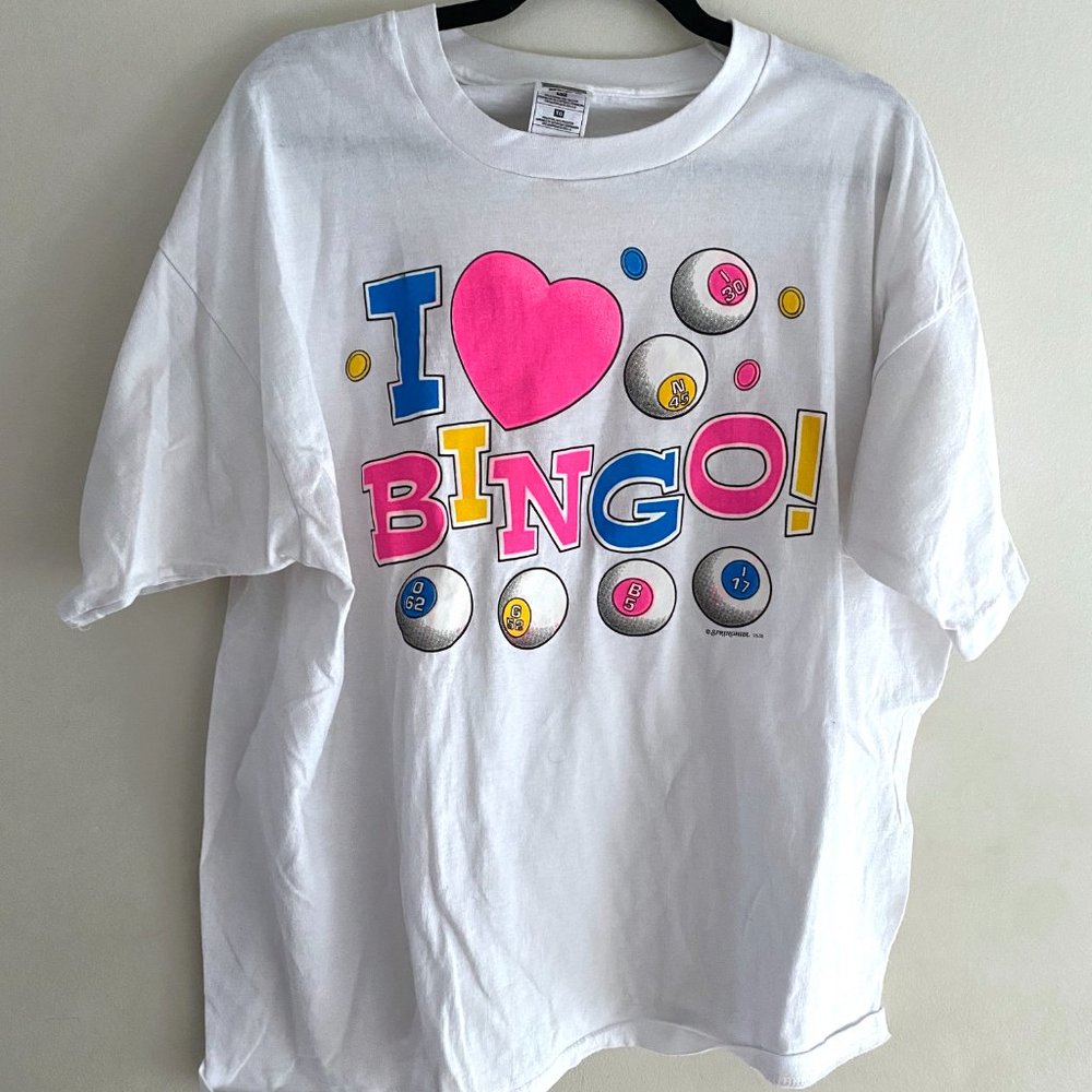 Vintage I <3 Bingo Neon T-Shirt